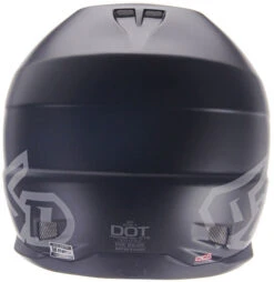 6D ATR-1 Helmet Solids -Motorcycle Helmet Store 6d atr 1 helmet solid matte black back 01643.1623814518