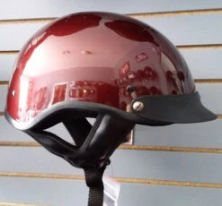 HCI 100 Half Helmet Wine -Motorcycle Helmet Store HCI 100 wine left side 63221.1578667911