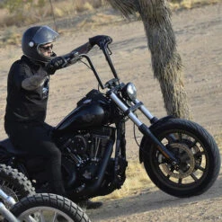 Torc T1 Retro Helmet Solid -Motorcycle Helmet Store Torc T1 helmet matte black on rider 34570.1578265995