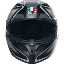 AGV K3 Compound Helmet -Motorcycle Helmet Store agv k3 compound helmet black gray front 21532.1687836343