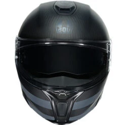 AGV Sportmodular Dark Refractive Helmet -Motorcycle Helmet Store agv sportmodular dark refractive helmet carbon black front 42652.1679836958