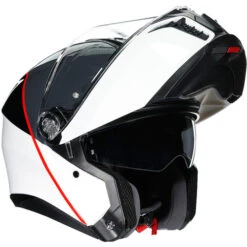 AGV Tourmodular Balance Helmet -Motorcycle Helmet Store agv tourmodular balance helmet white gray red front right 75644.1679838447