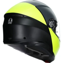 AGV Tourmodular Balance Helmet -Motorcycle Helmet Store agv tourmodular balance helmet yellow fluo gray back right 06808.1679838535