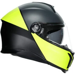 AGV Tourmodular Balance Helmet -Motorcycle Helmet Store agv tourmodular balance helmet yellow fluo gray right 73144.1679838480