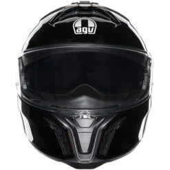 AGV Tourmodular Helmet -Motorcycle Helmet Store agv tourmodular helmet solid gloss black front 95421.1679722853