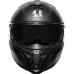 AGV Tourmodular Helmet -Motorcycle Helmet Store agv tourmodular helmet solid matte black front 15249.1679722903