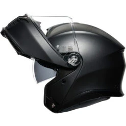 AGV Tourmodular Helmet -Motorcycle Helmet Store agv tourmodular helmet solid matte black left shield up 35131.1679960926