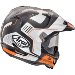 Arai XD-4 Vision Helmet -Motorcycle Helmet Store arai xd4 helmet vision orange frost back 20797.1680924682