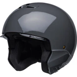 Bell Broozer Duplet Helmet -Motorcycle Helmet Store bell broozer duplet helmet gloss nardo gray no chinbar front left 20671.1685260824