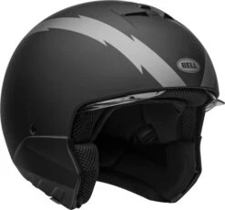 Bell Broozer Arc Helmet 19 Bell Broozer Arc Helmet -Motorcycle Helmet Store bell broozer helmet arc matte black gray no chinbar front right 26796.1578731086