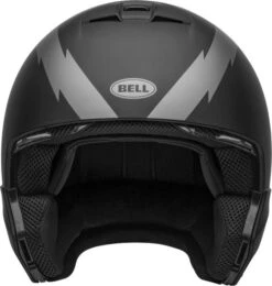 Bell Broozer Arc Helmet 20 Bell Broozer Arc Helmet -Motorcycle Helmet Store bell broozer helmet arc matte black gray no chinbar front 73611.1578731088