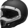 Bell Broozer Cranium Helmet -Motorcycle Helmet Store bell broozer helmet cranium matte black white front left clear shield 31563.1578731510