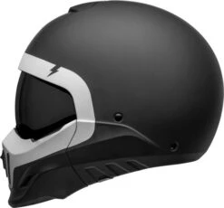 Bell Broozer Cranium Helmet -Motorcycle Helmet Store bell broozer helmet cranium matte black white left 29414.1578731487