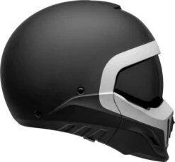 Bell Broozer Cranium Helmet -Motorcycle Helmet Store bell broozer helmet cranium matte black white right 68490.1578731490
