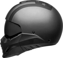 Bell Broozer Free Ride Helmet -Motorcycle Helmet Store bell broozer helmet free ride matte gray black left 40053.1578731869