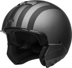 Bell Broozer Free Ride Helmet -Motorcycle Helmet Store bell broozer helmet free ride matte gray black no chinbar front left 83508.1578731853