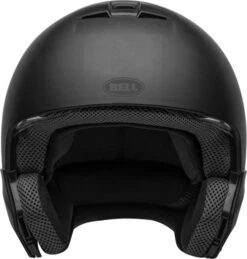 Bell Broozer Helmet Solid 38 Bell Broozer Helmet Solid -Motorcycle Helmet Store bell broozer helmet matte black no chinbar front 46264.1578729928