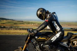 Bell Bullitt Carbon RSD Player Helmet -Motorcycle Helmet Store bell bullitt carbon rsd player helmet matte gloss black gold worn 98452.1696993066