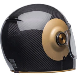 Bell Bullitt Carbon TT Helmet -Motorcycle Helmet Store bell bullitt carbon tt helmet gloss black gold back right 11176.1671089516