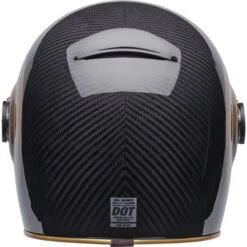 Bell Bullitt Carbon TT Helmet -Motorcycle Helmet Store bell bullitt carbon tt helmet gloss black gold back 46591.1671089525