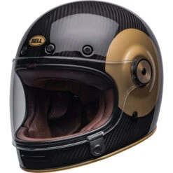 Bell Bullitt Carbon TT Helmet -Motorcycle Helmet Store bell bullitt carbon tt helmet gloss black gold front left 68879.1671246004