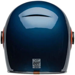 Bell Bullitt Vader Helmet -Motorcycle Helmet Store bell bullitt vader helmet gloss dark blue orange back 07079.1696682348