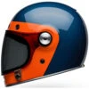 Bell Bullitt Vader Helmet -Motorcycle Helmet Store bell bullitt vader helmet gloss dark blue orange left 93486.1696992290