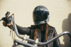 Bell Bullitt Vader Helmet -Motorcycle Helmet Store bell bullitt vader helmet gloss gray worn 20045.1696992660