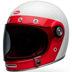 Bell Bullitt Vader Helmet -Motorcycle Helmet Store bell bullitt vader helmet gloss white red front left 88322.1696992669