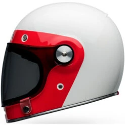 Bell Bullitt Vader Helmet -Motorcycle Helmet Store bell bullitt vader helmet gloss white red left 34293.1696992242