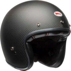 Bell Custom 500 Carbon Matte Black Helmet -Motorcycle Helmet Store bell custom 500 carbon helmet matte black carbon front right 08604.1579696904