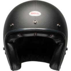 Bell Custom 500 Carbon Matte Black Helmet -Motorcycle Helmet Store bell custom 500 carbon helmet matte black carbon front 90222.1584157553