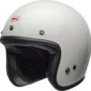 Bell Custom 500 Helmet Vintage White -Motorcycle Helmet Store bell custom 500 helmet gloss vintage white front left 81080.1547347767