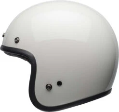 Bell Custom 500 Helmet Vintage White -Motorcycle Helmet Store bell custom 500 helmet gloss vintage white left 19854.1547347773