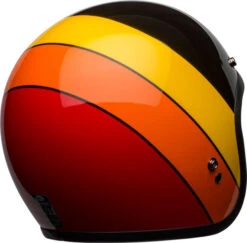Bell Custom 500 Riff Helmet -Motorcycle Helmet Store bell custom 500 riff helmet gloss black yellow orange red back right 60109.1696755327