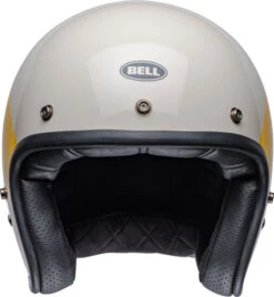 Bell Custom 500 Riff Helmet -Motorcycle Helmet Store bell custom 500 riff helmet gloss sand yellow front 08637.1696755282