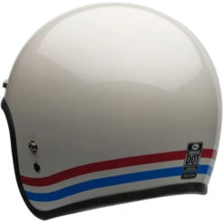 Bell Custom 500 Stripes Helmet -Motorcycle Helmet Store bell custom 500 stripes helmet pearl back left 38669.1696771512