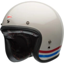 Bell Custom 500 Stripes Helmet -Motorcycle Helmet Store bell custom 500 stripes helmet pearl front left 82920.1696771496