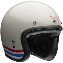 Bell Custom 500 Stripes Helmet -Motorcycle Helmet Store bell custom 500 stripes helmet pearl front right 19772.1696771503