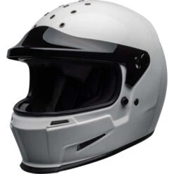 Bell Eliminator Helmet Solid -Motorcycle Helmet Store bell eliminator helmet gloss white front left 73661.1547292480