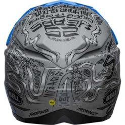 Bell Moto-10 Spherical Fasthouse DITD 23 Helmet -Motorcycle Helmet Store bell moto 10 spherical fasthouse ditd 23 helmet blue gray back 08918.1672225053