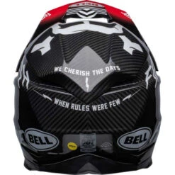 Bell Moto-10 Spherical Fasthouse Privateer Helmet -Motorcycle Helmet Store bell moto 10 spherical fasthouse privateer helmet gloss black red back 50199.1672306471