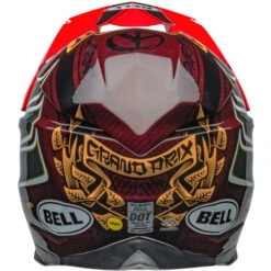Bell Moto-10 Spherical Fasthouse DITD 24 Helmet -Motorcycle Helmet Store bell moto 10 spherical le fasthouse ditd 24 helmet gloss red gold back 98581.1698963556