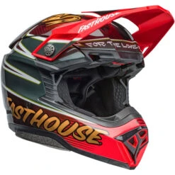 Bell Moto-10 Spherical Fasthouse DITD 24 Helmet -Motorcycle Helmet Store bell moto 10 spherical le fasthouse ditd 24 helmet gloss red gold front right 60350.1698963537