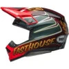Bell Moto-10 Spherical Fasthouse DITD 24 Helmet -Motorcycle Helmet Store bell moto 10 spherical le fasthouse ditd 24 helmet gloss red gold left 47387.1698963520