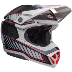 Bell Moto-10 Spherical Rhythm Helmet -Motorcycle Helmet Store bell moto 10 spherical le rhythm helmet gloss black white front right 39546.1696777509