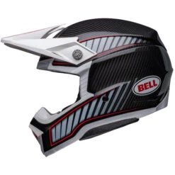 Bell Moto-10 Spherical Rhythm Helmet -Motorcycle Helmet Store bell moto 10 spherical le rhythm helmet gloss black white left 45038.1696777485