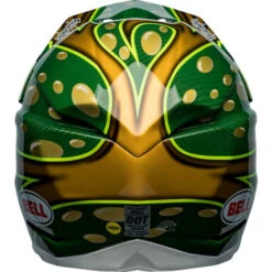 Bell Moto-10 Spherical McGrath Replica 22 Helmet -Motorcycle Helmet Store bell moto 10 spherical mcgrath replica 22 helmet gloss gold green back 51385.1672306727