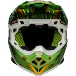 Bell Moto-10 Spherical McGrath Replica 22 Helmet -Motorcycle Helmet Store bell moto 10 spherical mcgrath replica 22 helmet gloss gold green front 40606.1672306711