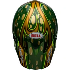 Bell Moto-10 Spherical McGrath Replica 22 Helmet -Motorcycle Helmet Store bell moto 10 spherical mcgrath replica 22 helmet gloss gold green top 83170.1672306724
